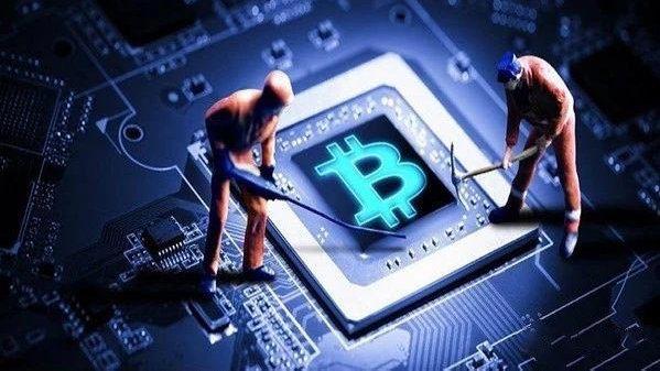An eco-friendly mining rig in operation