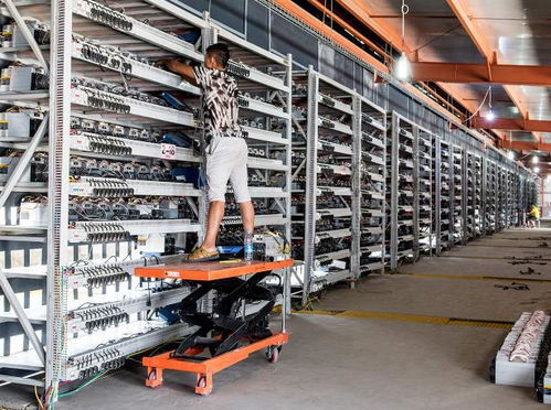A powerful mining rig with multiple GPUs processing data.